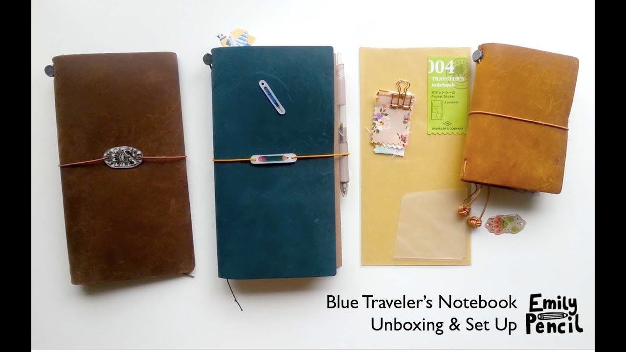Blue Traveler's Notebook Unboxing & Set Up