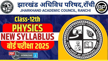 jac board class 12th physics syllabus 2025