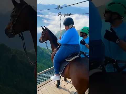 أخطر انطلاق زبلان في العالم عندما خانهم الحبل فوق الهاوية