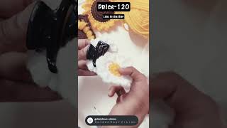 Daisy flower crochet hair Clutcher #viral #youtubeshorts #trending #art #crochet