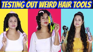 Testing Out Weird Hair Tools With Live Result | Sushmita's diaries