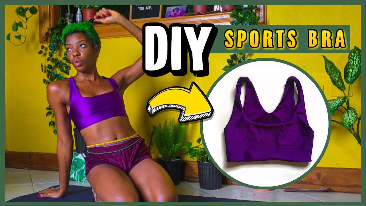 How To Sew A REVERSIBLE SPORTS BRA From Scratch, Activewear Sewing  Tutorial