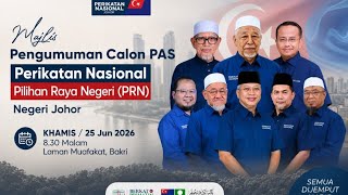 Download lagu MAJLIS PENGUMUMAN CALON PAS PERIKATAN NASIONAL PRN JOHOR