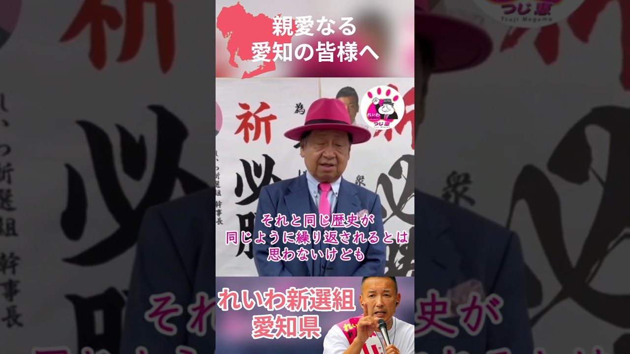 親愛なる愛知の皆様へ【れいわ新選組 愛知県】