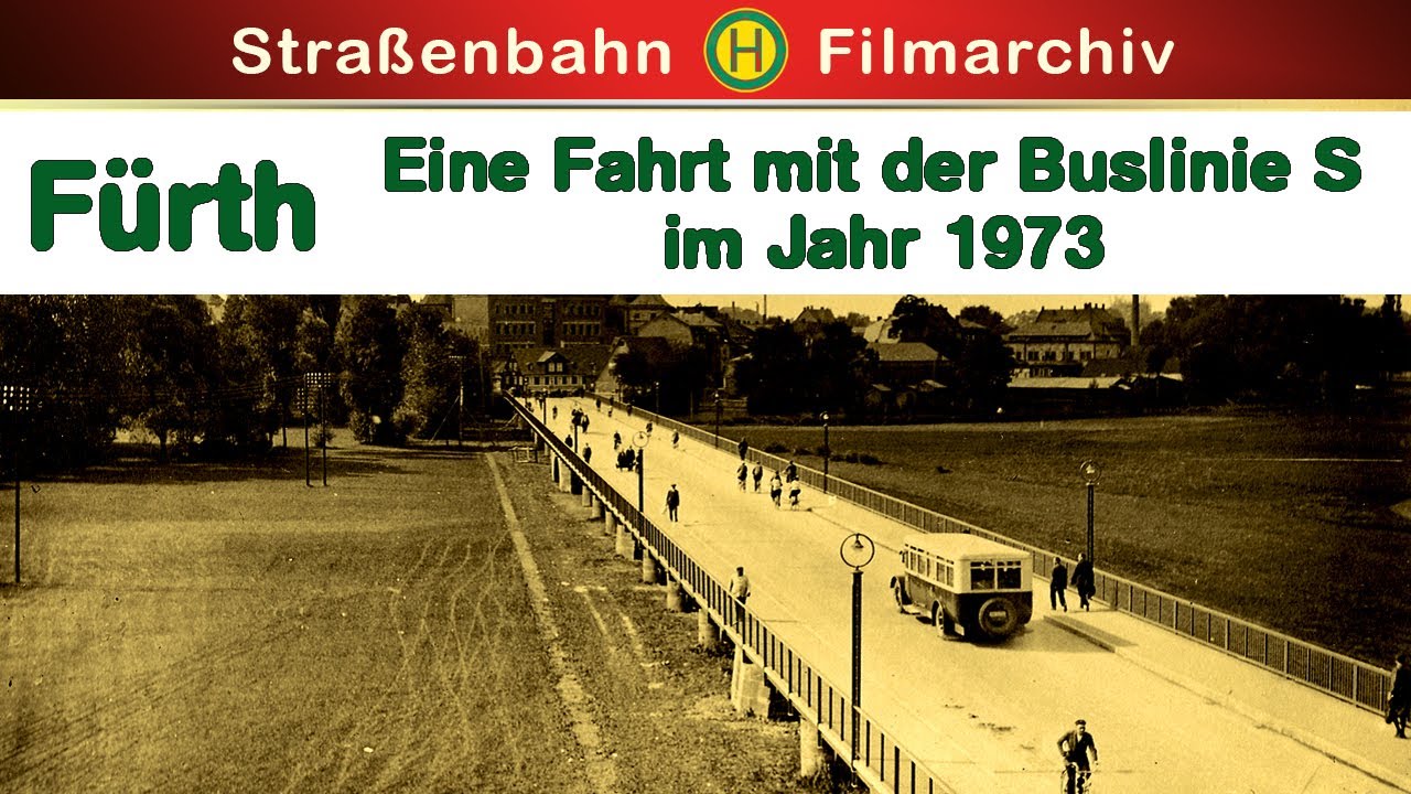 Mit der Straßenbahnlinie 1 durch Fürth 1977 || Historische Originalaufnahmen | Dokumentation