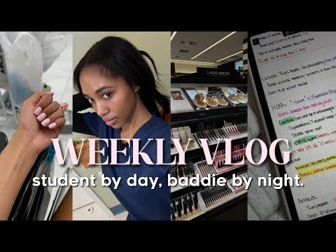 WEEKLY VLOG: STUDENT BY DAY BADDIE BY NIGHT! (Exams, Self Care, My college Life)