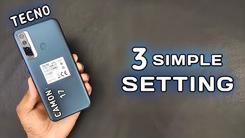 Tecno Camon 17 Top 3 Tips | 3 Simple Setting | Call Recording | Notification light | Flash For Call