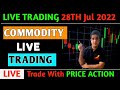 LIVE Intraday Trading 28th July 2022 CRUDEOIL / NATURALGAS Live Trading Today | Manish Sharma