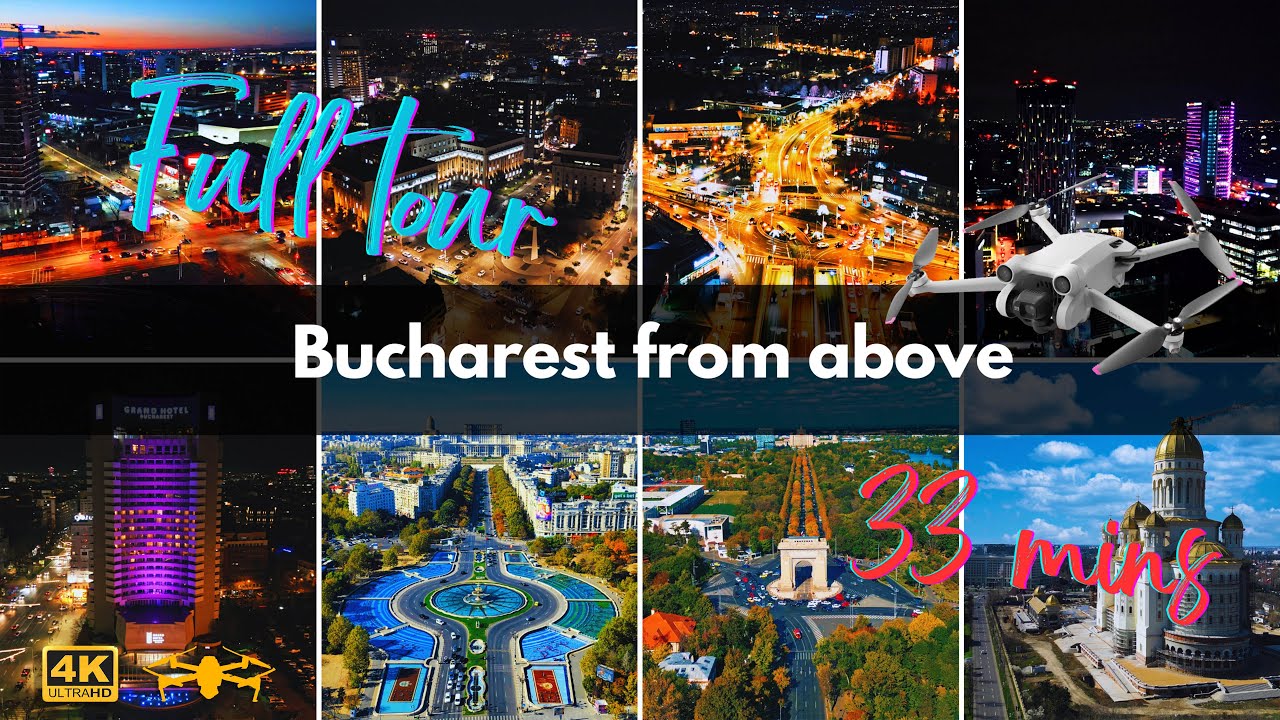 Descoperă Bucureștiul ca niciodată – 33 minute de zbor cinematic cu drona