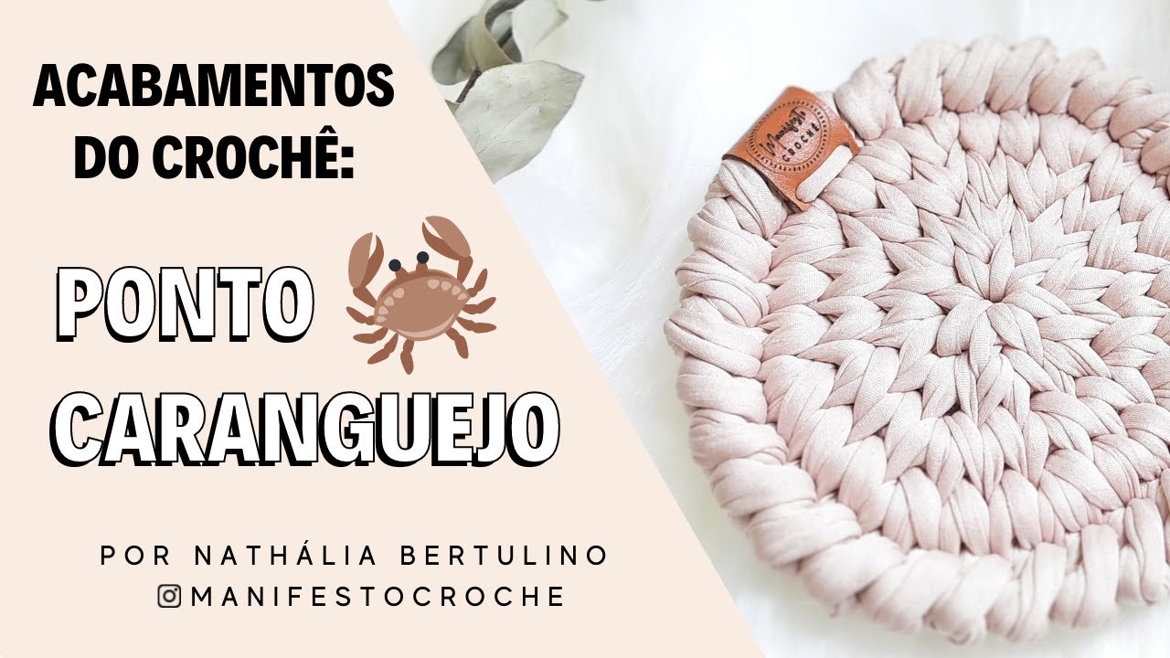 Como fazer ponto CARANGUEJO | Série: Acabamentos do crochê