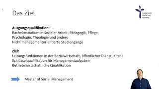 Vorstellung Masterstudiengang Sozialmanagement