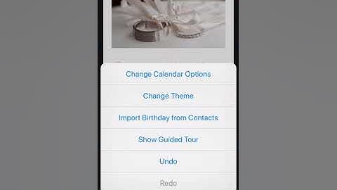 Motif Photos iOS Tutorial - Photo Calendar - 9. Import your contacts’ birthdays or personal calendar