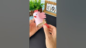 Use disposable paper cups to make a very fast running chicken for your chid,it’s fun cute!!
