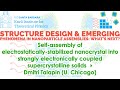 Self-assembly of electrostatically-stabilized nanocrystal into... ▸ Dmitri Talapin (U. Chicago)