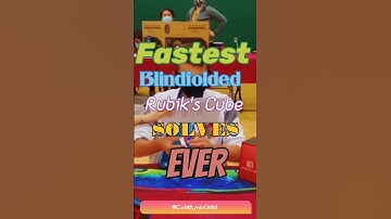Fastest Blindfolded Rubik