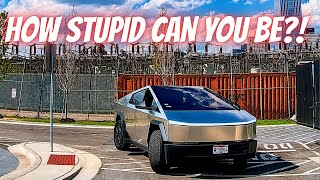 Cybertruck doing Cybertruck things -  Bad drivers & Driving fails -learn how to drive #1532