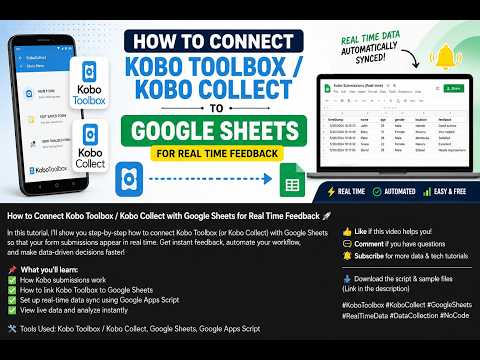Connect KoboToolbox to Google Sheets for Real-Time Data Collection