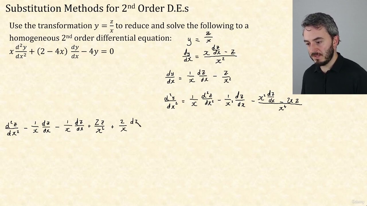 93 - Substitution For 2nd Order Differential Equations Part 1 | CIE Further Pure Mathematics 2 9231