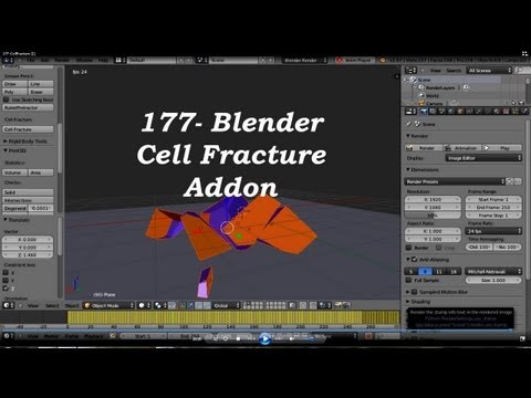 177-Blender- Cell Fracture Addon