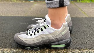 asignar sonrojo Responder Nike Air Max 95 OG (White/Fresh Mint/Granite Dust) - YouTube