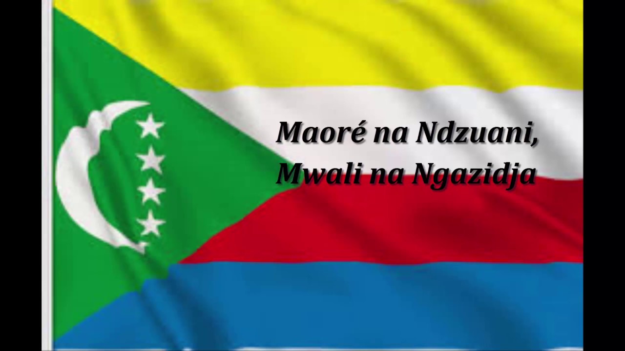 ⁣HYMNE NATIONAL DES COMORES, National Anthem of Comoros,(Hymne national comorien avec paroles)