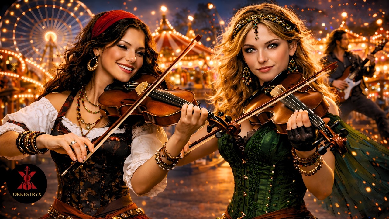 Crimson Masquerade - Dark Orchestral Violin Rock | A Carnival Awakens | Orkestryx