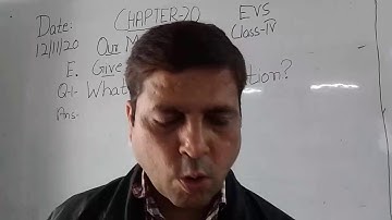 Class IV EVS 12-12-2020 by Mr. Rupesh, Chapter -20