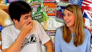 Reacting To American Candy Sweets - Funny Moments