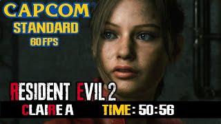 Resident evil 2 Remake speedrun CAS 60 fps time: 50:56