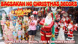 Bagsakan ng Murang Christmas Decors!  As Low As 3 for ₱100 Complete Tour, Price, Stall & Contact #