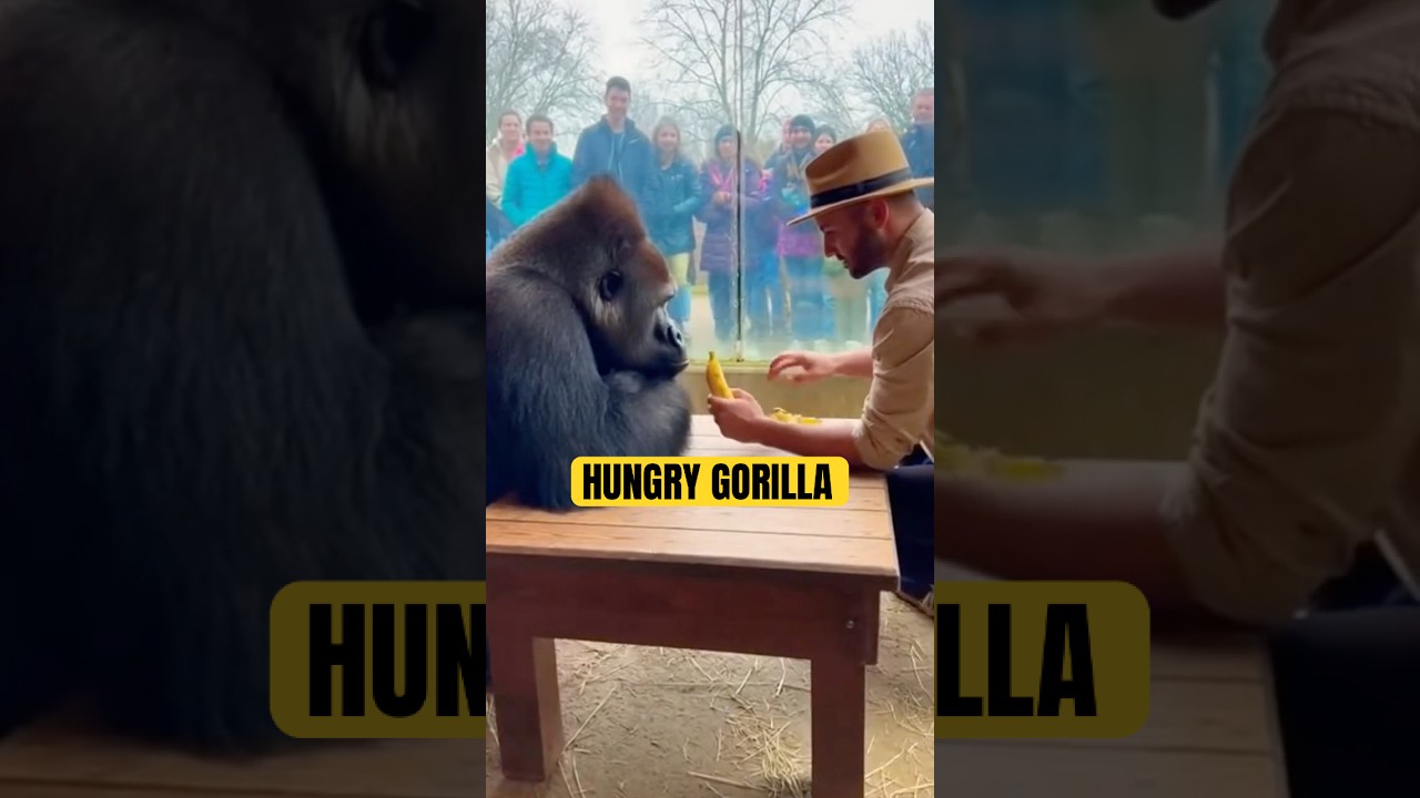 AMAZING MAGIC TRICK! Even the Gorilla Froze?! 🍌🤯 #gorilla #magic bekijken op YouTube AMAZING MAGIC TRICK! Even the Gorilla Froze?! 🍌🤯 #gorilla #magic bekijken op YouTube