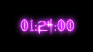 Purple Vampire Neon Timer 84 Minutes (Stopwatch)