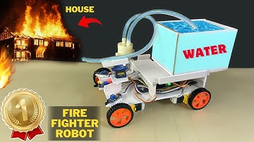 Automatic Fire Fighter Robot -  for Houses | Inspire Award Project | Best science Project