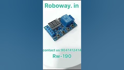 6-30V 1-Channel Power Relay Module With Adjustable Timing Cycle #youtube #electronics
