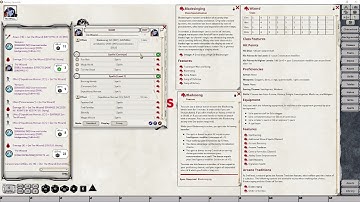 FGU Character Creation | 5e | Wizard Class - Bladesinging Arcane Tradition  | Fantasy Grounds Unity