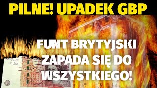 Kurs Funta Po 1,04999 Załamanie Funta Do Wszystkiego I Złotego Degradacja Gospodarki Uk