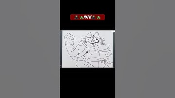 How To Draw Raphael | Rise Of The TMNT #shorts #drawing #easydrawing #tmnt