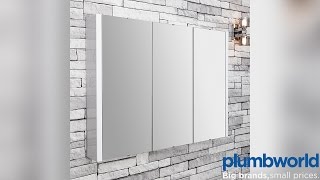 Make the smartest bathroom storage decision and get yourself a mirrored bathroom cabinet. The Turin features 3 shelves, two of 