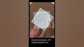 Mindful Monday 11. Draw along with me and create this tile using the Zentangle Method. #zentangle
