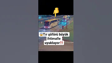 Tır Kazası Duran Otobüse Arkadan çarpıyor 