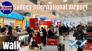Sydney ✈️🇦🇺Kingsford Smith International Airport Departure Plaza//Arrivals[4K (Syd) HDR Walk🚶‍♂️]