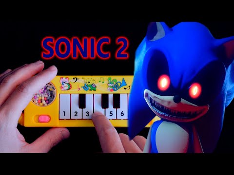 DING DONG HIDE AND SEEK * SONIC EXE * (how to play on a 1$ yellow piano)