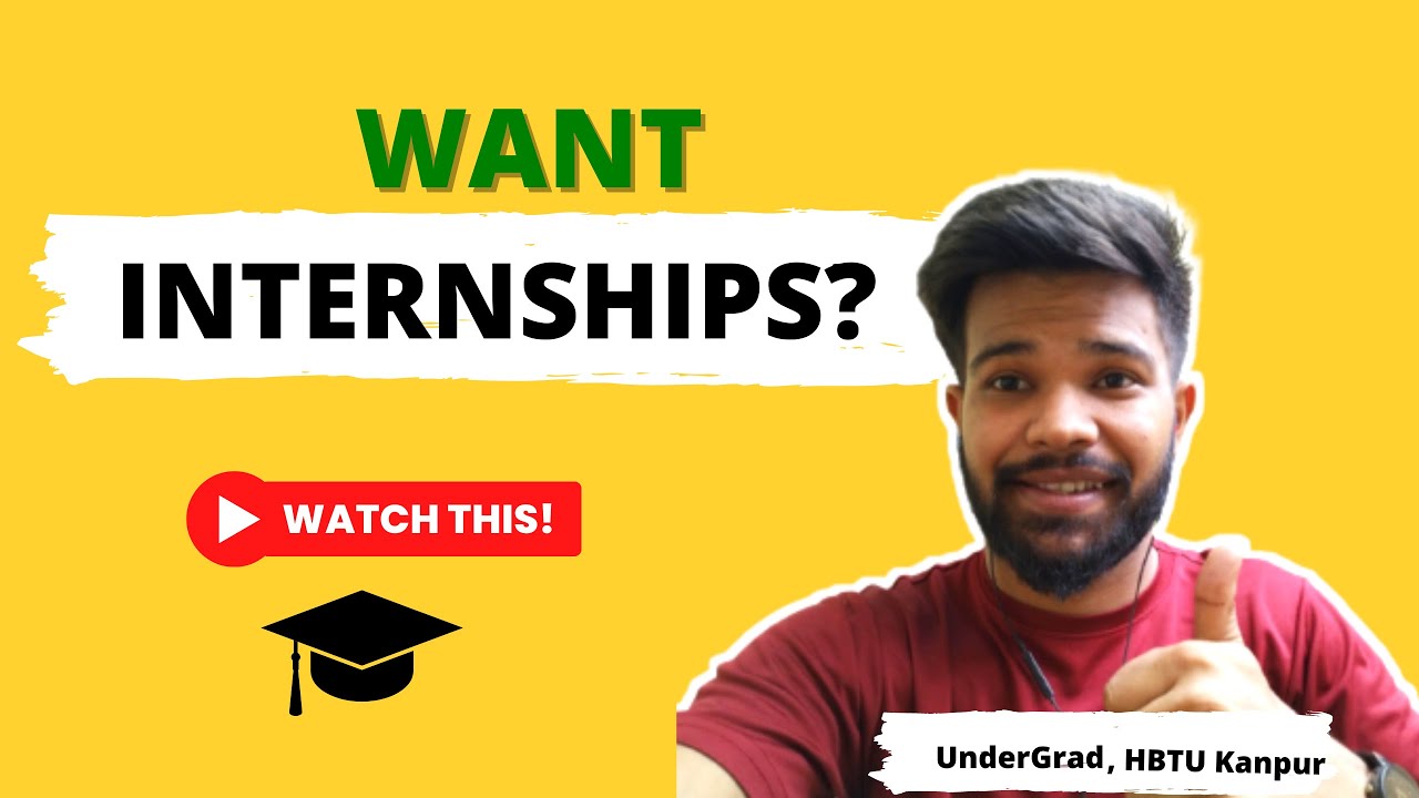 How to Get Paid Internships - The Ultimate Guide - YouTube