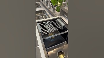 Chậu Rửa Chén INOX Phủ Nano Có Hộc Rác TTCERA CRNN-10048