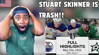 American React to OILERS VS STARS GM 1
