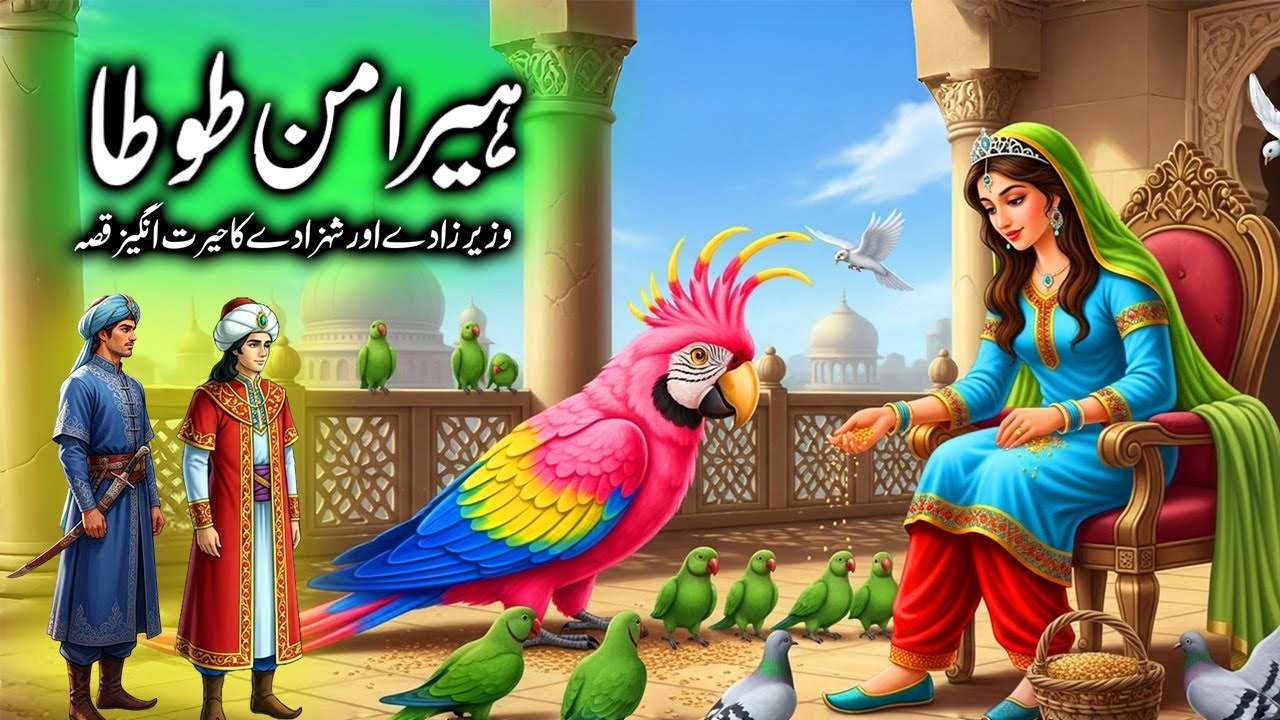 Heraman Tota or || राजकुमार और राजकुमारी की कहानी || moral stories in hindi urdu || urdu kahani