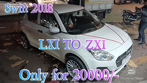 Swift LXI converted to ZXI+ || Power window || Speedo Meter || Side Mirror, etc