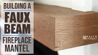 Learn how to miter fold. Floating fireplace mantel