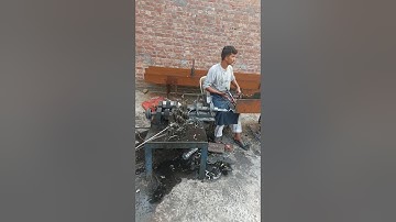 Making process of chain link fence #fence #making #chainlink #shorts #shortfeed