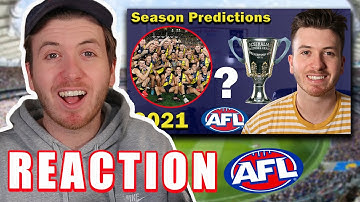 REACTING To My 2021 AFL Season Predictions